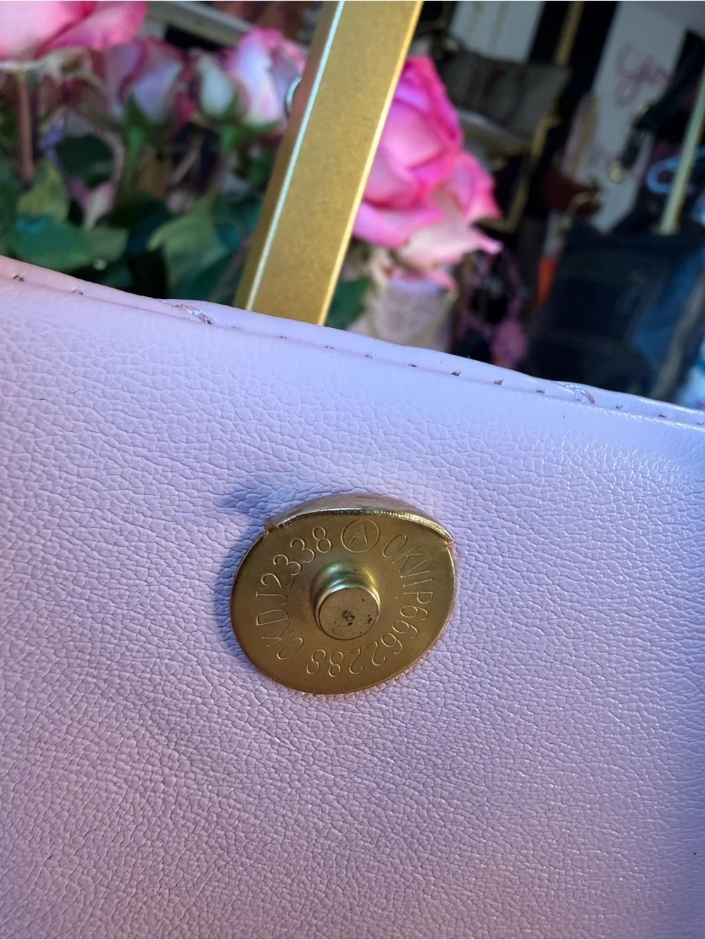 Tory Burch Kira Chevron Small Flap Pink Gold Shoulder Bag Logo 💕🛍️